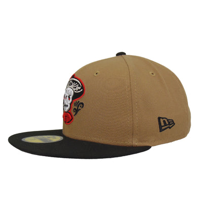 Albuquerque Isotopes Custom New Era 59FIFTY Cap Khaki Black khaki
black  Side View
