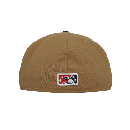 Albuquerque Isotopes Custom New Era 59FIFTY Cap Khaki Black khaki
black  Back View