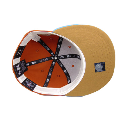 Memphis Chicks JF Custom New Era 59Fifty Cap orange burnt orange
sky blue Additional View