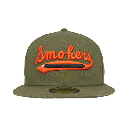 Tampa Smokers Custom New Era Cap Olive olive Front View