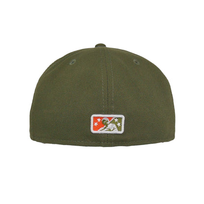 Tampa Smokers Custom New Era Cap Olive olive Back View