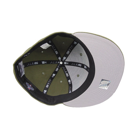 Tampa Smokers Custom New Era Cap Olive olive Undervisor View