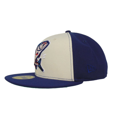 Spokane Indians Custom 59FIFTY New Era Cap chrome blue chrome
blue Back View