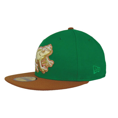 Coquis de Lehigh Valley Jf Custom New Era Cap Kelly green
peanut Side View