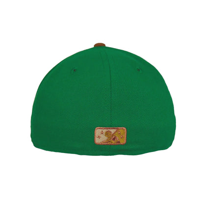 Coquis de Lehigh Valley Jf Custom New Era Cap Kelly green
peanut Back View