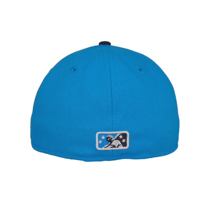 Akron RubberDucks Custom 59FIFTY New Era Cap Blue navy tan
brown
dark brown
stone Back View