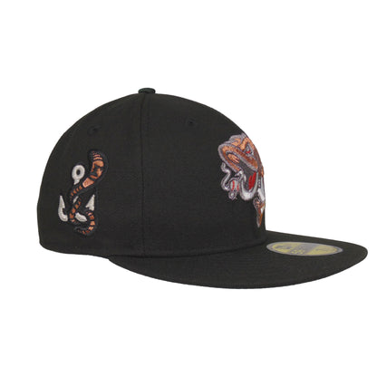 Gwinnett Stripers Jf Custom 59FIFTY New Era Cap black black Side View