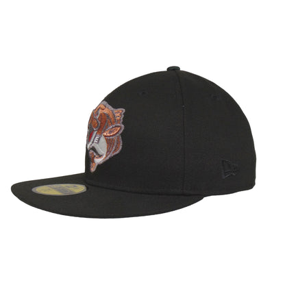 Gwinnett Stripers Jf Custom 59FIFTY New Era Cap black black Back View