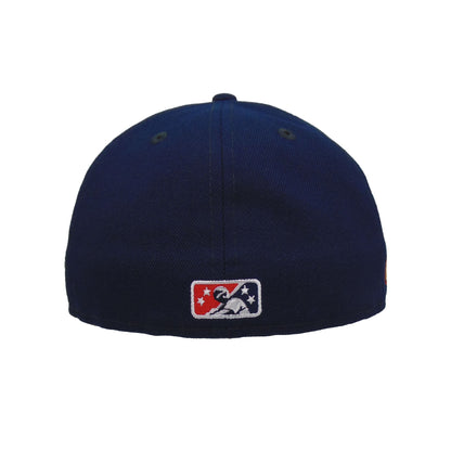 NW Arkansas Naturals Custom New Era 59FIFTY Cap Blue blue Undervisor View
