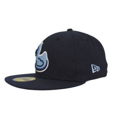 Akron RubberDucks Custom 59FIFTY New Era Cap Navy navy Side View