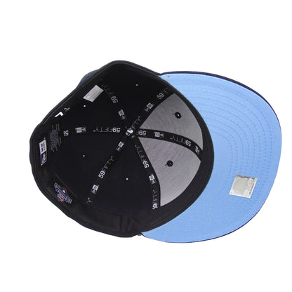 Akron RubberDucks Custom 59FIFTY New Era Cap Navy navy Undervisor View