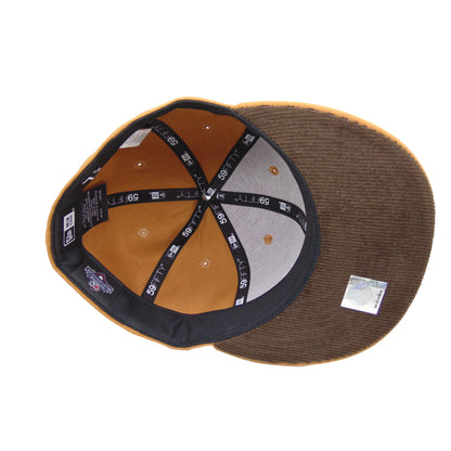 Akron RubberDucks Custom New Era 59FIFTY Cap Lite bronze brown Undervisor View
