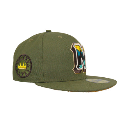 NW Arkansas Naturals Custom New Era 59FIFTY Olive