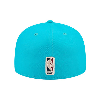 Charlotte Hornets 59FIFTY New Era Cap Teal teal Back View