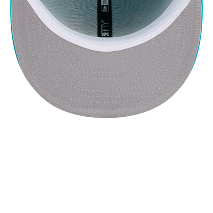 Charlotte Hornets 59FIFTY New Era Cap Teal teal Undervisor View