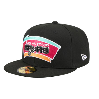 San Antonio Spurs 59FIFTY New Era Cap Black black Side View