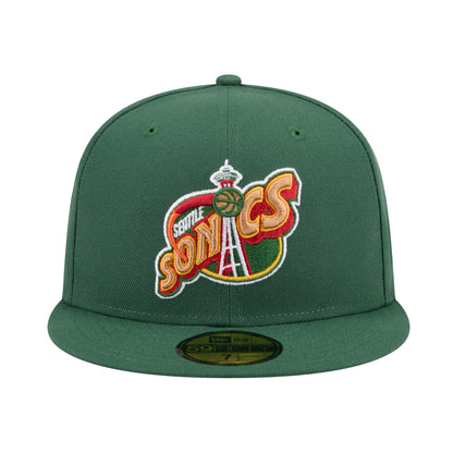 Seattle Supersonics 59FIFTY New Era Cap Green green Front View