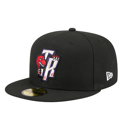 Toronto Raptors  59FIFTY New Era Cap Black black Side View