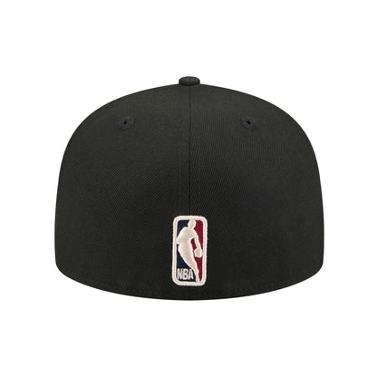 Toronto Raptors  59FIFTY New Era Cap Black black Back View