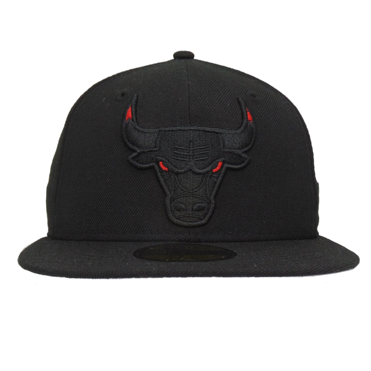 Chicago Bulls Custom New Era 59FIFTY Cap Black On Black
