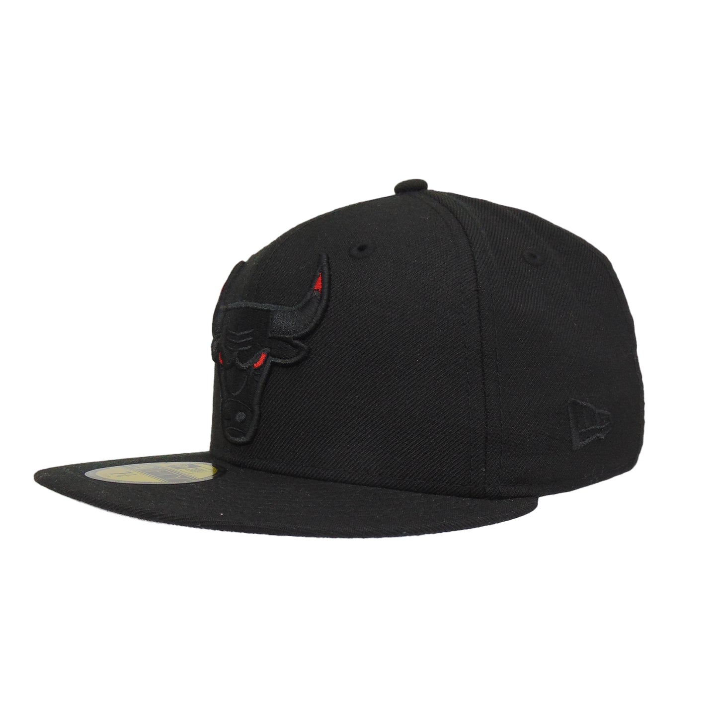 Chicago Bulls Custom New Era 59FIFTY Cap Black On Black