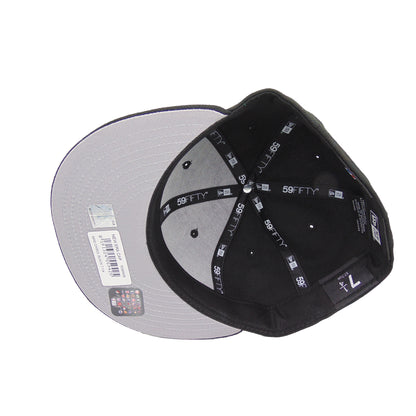 Chicago Bulls Custom New Era 59FIFTY Cap Black On Black