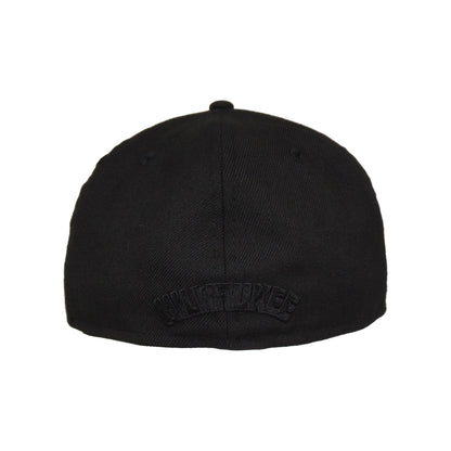 Milwaukee Bucks Custom New Era 59FIFTY Cap Blackout black Back View