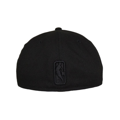 Los Angeles Clippers Custom New Era 59FIFTY Cap Blackout black Back View