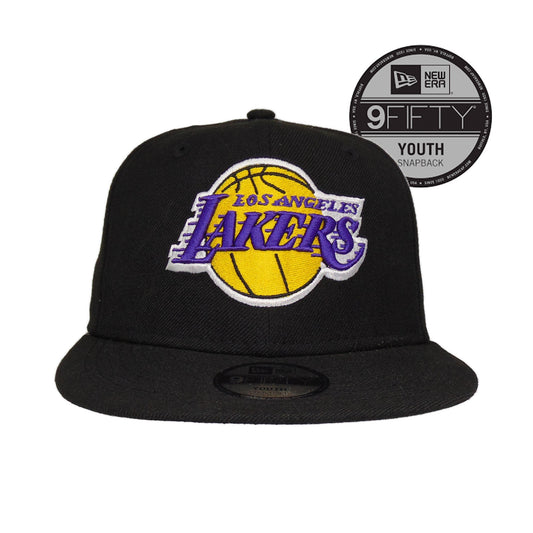 Los Angeles Lakers Custom YOUTH New Era Snapback Cap Black