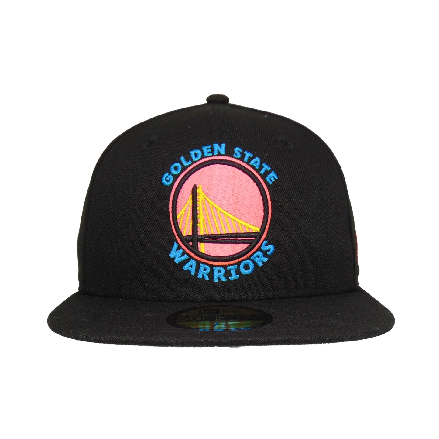 Golden State Warriors Jf Custom New Era Cap black neon