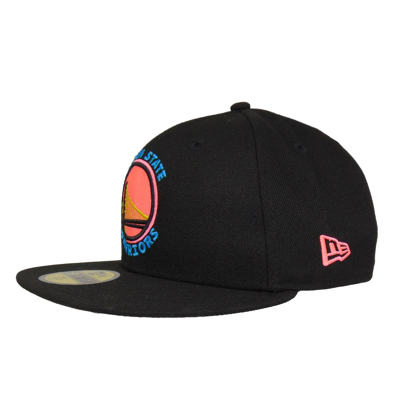 Golden State Warriors Jf Custom New Era Cap black neon