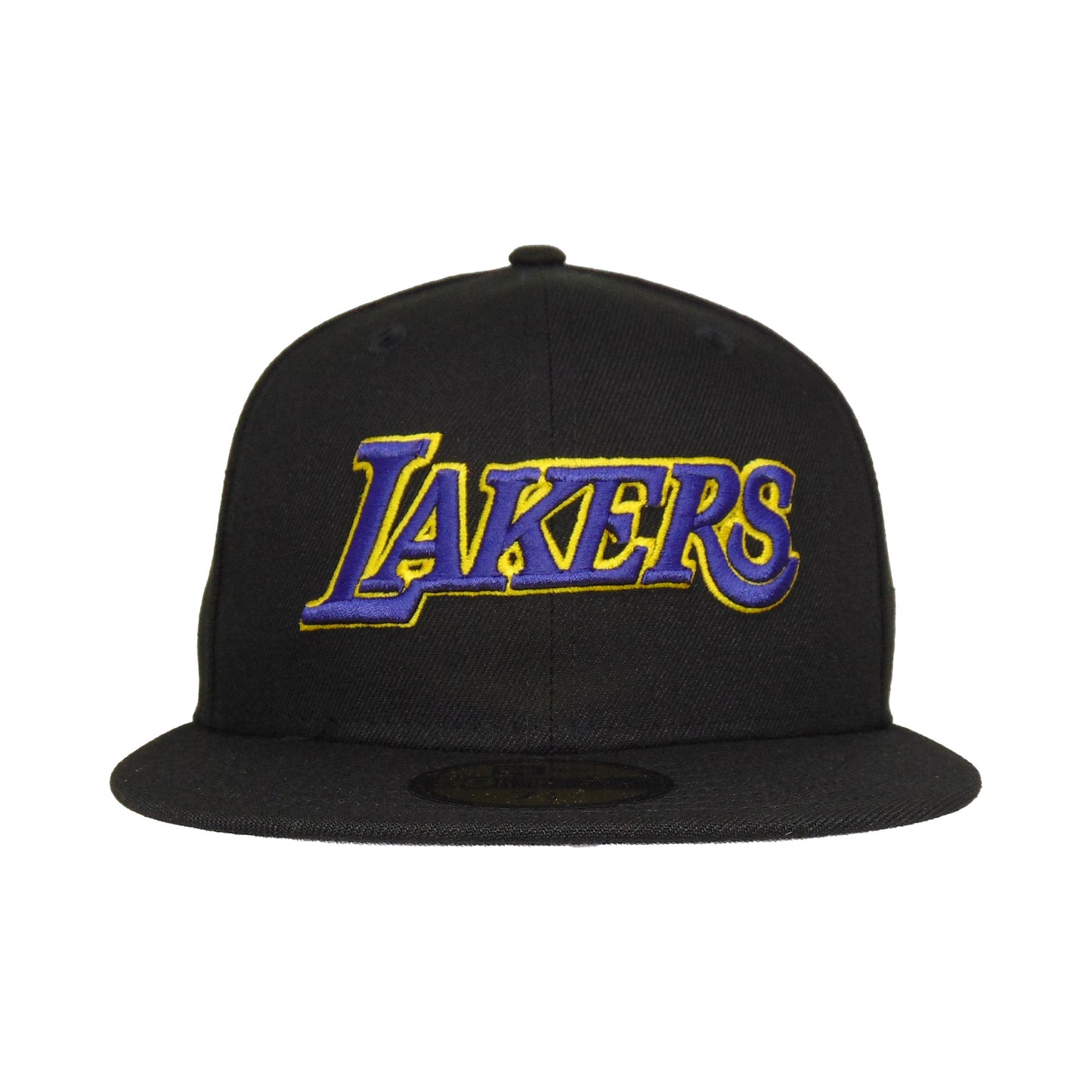 Los Angeles Lakers Custom New Era 59FIFTY Cap Script Black