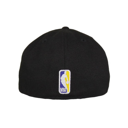 Los Angeles Lakers Custom New Era 59FIFTY Cap Script Black black Back View