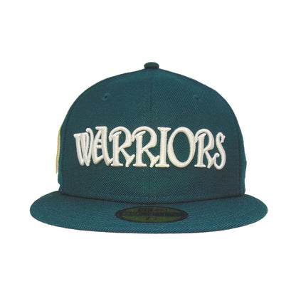 Golden State Warriors Jf Custom 59FIFTY New Era Cap dark green dark green Front View
