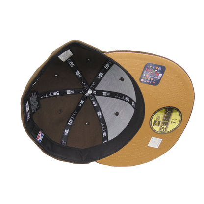 Milwaukee Bucks Custom New Era 59FIFTY Cap Walnut brown Undervisor View