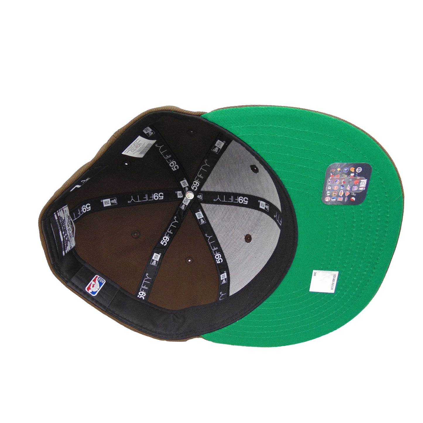 Boston Celtics Custom 59FIFTY New Era Cap Walnut