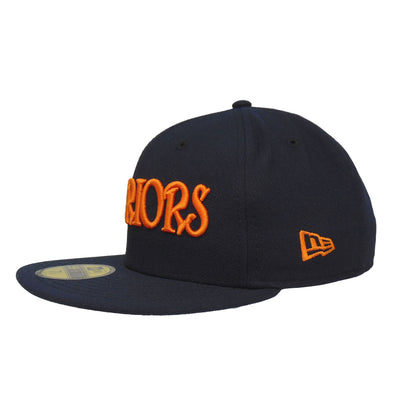 Golden State Warriors Custom 59FIFTY New Era Cap navy navy Back View