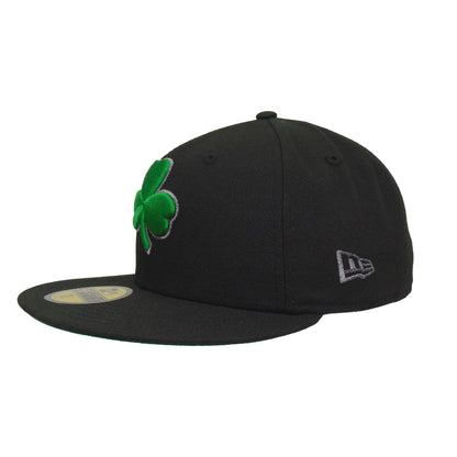 Boston Celtics Custom 59FIFTY New Era Cap Black black Side View