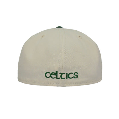 Boston Celtics Custom 59FIFTY New Era Cap Chrome green chrome
green Back View