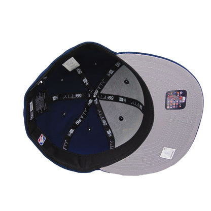 Miami Heat Custom 59FIFTY New Era Cap oceanside yellow navy Undervisor View