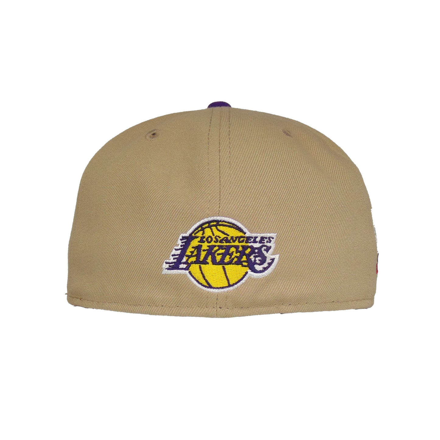 Los Angeles Lakers Custom New Era 59FIFTY Cap Camel Purple