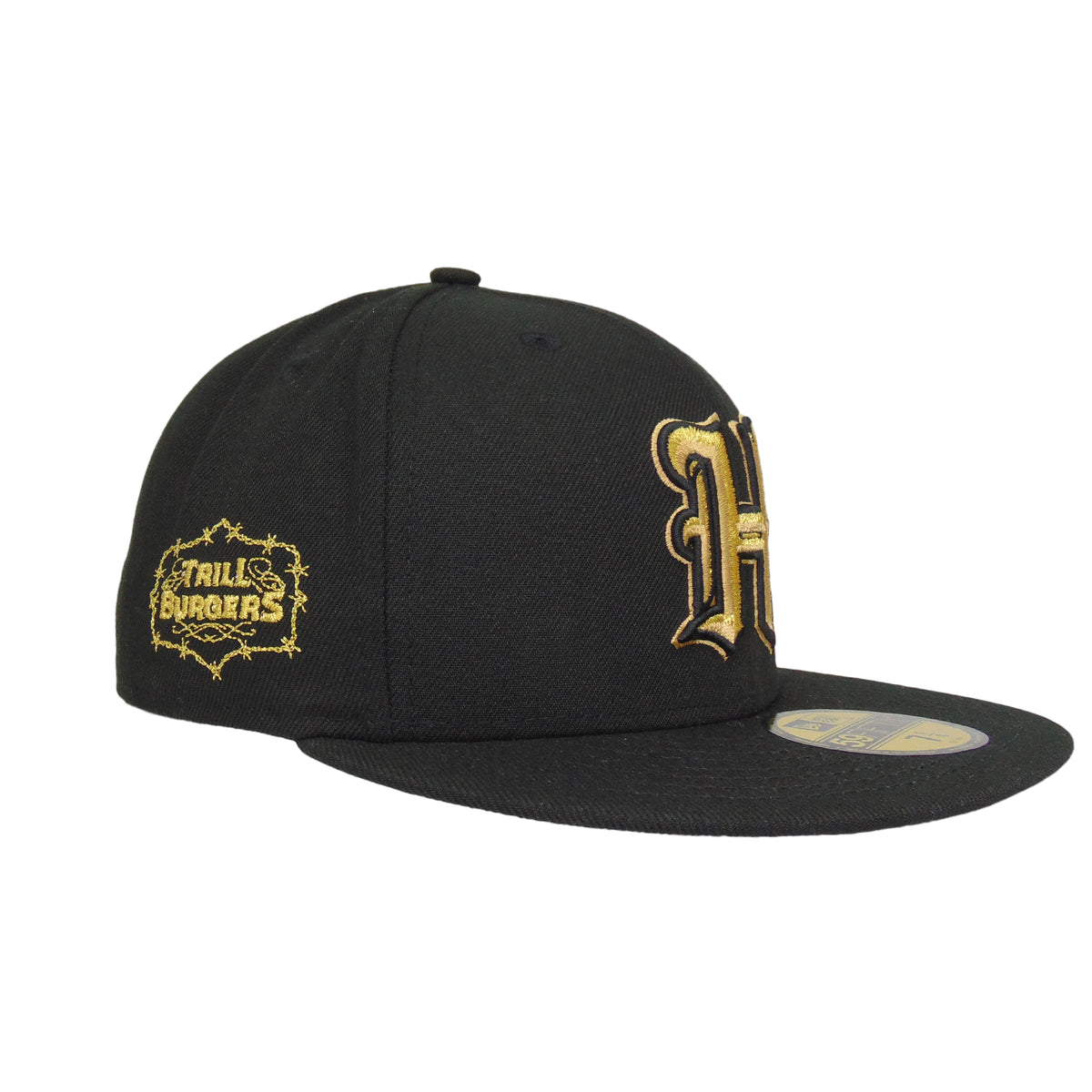 Houston Texans Custom New Era 59FIFTY Cap Black Trill Burgers