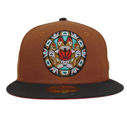 Vancouver Grizzlies Hardwood 59FIFTY New Era Cap Toasted Peanut