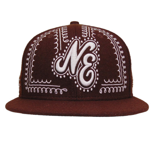 New Era Script 59FIFTY Gingerbread Brown Cap