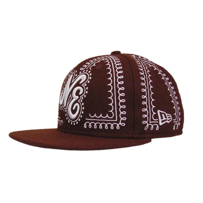 New Era Script 59FIFTY Gingerbread Brown Cap