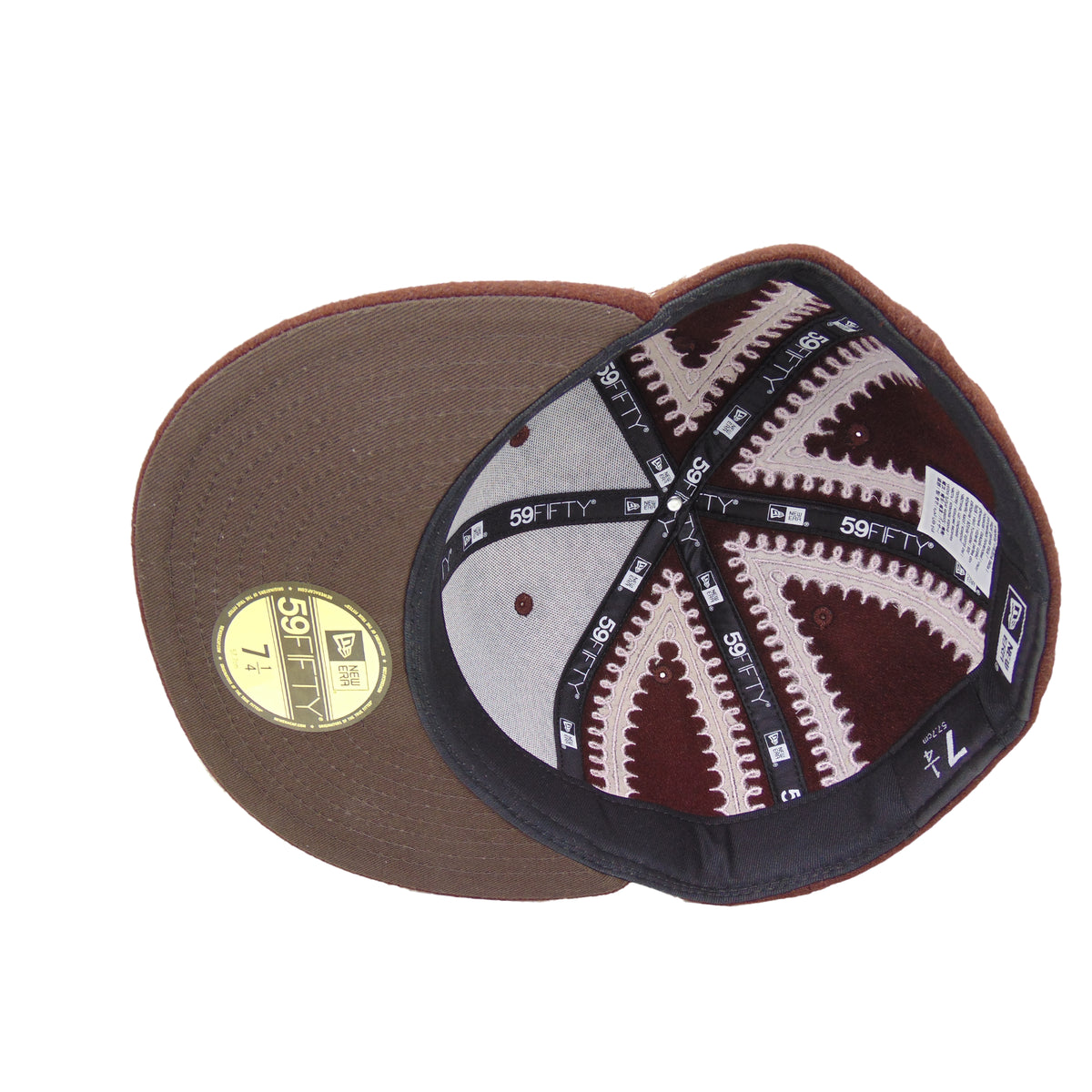 New Era Script 59FIFTY Gingerbread Brown Cap