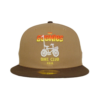 JustFitteds exclusive Goonies Bike Club New Era 59FIFTY Cap wheat
brown
yellow
orange Front View