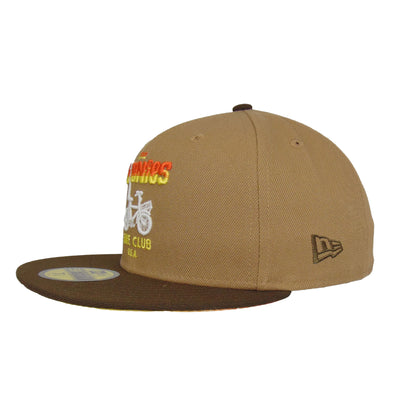 JustFitteds exclusive Goonies Bike Club New Era 59FIFTY Cap wheat
brown
yellow
orange Side View