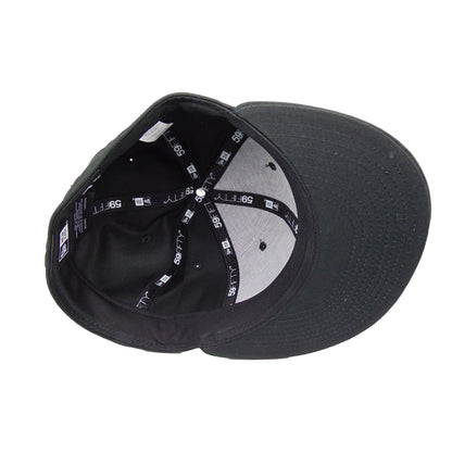 JustFitteds 030 59FIFTY New Era Cap Black black Undervisor View