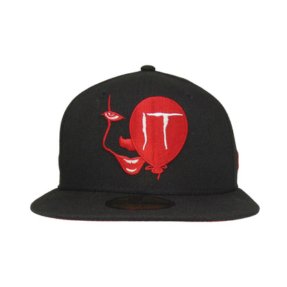 IT Pennywise Custom New Era 59FIFTY Cap black black Front View